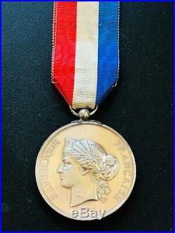Très Rare Et Imposante Médaille De Sauveteurs 1886 Courage Et Dévouement