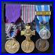 Tres-belle-Barrette-6-medailles-ordonnances-cousues-sur-drap-noir-fixation-pin-s-01-nsl