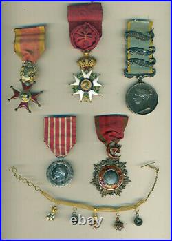 Très belle médaille de Crimée avec 3 barrettes époque II empire