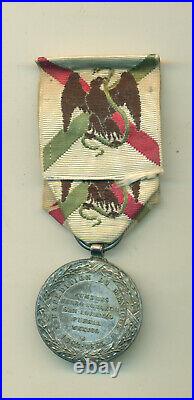 Très belle medaille du Méxique 1863 en argent
