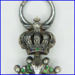 Très rare et belle médaille miniature de la légion dhonneur dépoque second emp
