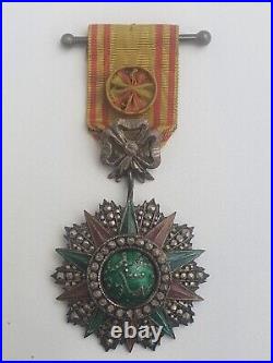 Tunisie Ordre du Nicham Iftikar, étoile d'officier, Mohamed El HADI 1906-1922