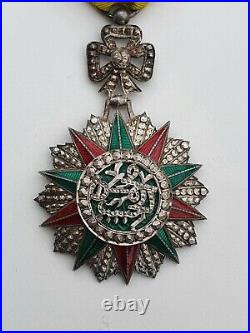 Tunisie Ordre du Nicham Iftikar, étoile d'officier, Mohamed el Habib 1922-1929