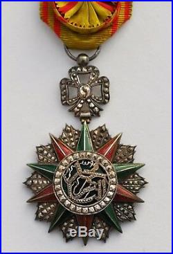 Tunisie Ordre du Nicham Iftikar, étoile d'officier, Mohamed el Naceur 1906-1922