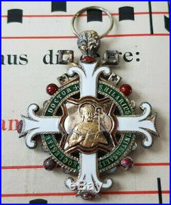 VB106 Croix pectorale de chanoine du chapitre de POITIERS St Hilaire Pie IX