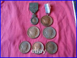 VETERAN 1er EMPIRE. LOT DE 7 MEDAILLES