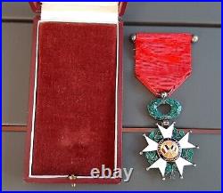 WW1 1914 Médaille 1870 Chevalier Légion d'Honneur en boite cuir ORIGINAL MEDAL