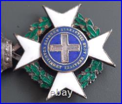 WW1 Médaille Chevalier Ordre du Sauveur Grèce argent émail 1900 ORIGINAL MEDAL