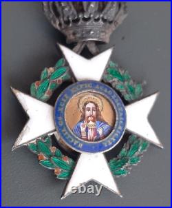 WW1 Médaille Chevalier Ordre du Sauveur Grèce argent émail 1900 ORIGINAL MEDAL