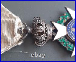 WW1 Médaille Chevalier Ordre du Sauveur Grèce argent émail 1900 ORIGINAL MEDAL