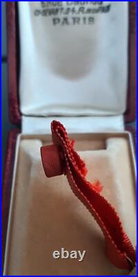 WW1 Médaille Miniature en or Chevalier Légion d'Honneur 1870 écrin Boullanger