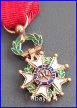 WW1 Médaille Miniature en or Chevalier Légion d'Honneur 1870 écrin Boullanger