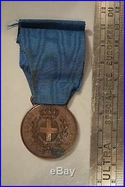 WW1 Medaille Valeur Militaire Attribuée / Medaglia Alvalor Militare Nominativa