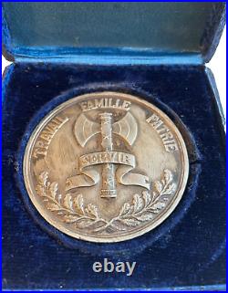 WW2 -Médaille argent Travail, Famille, Patrie Gouvernement de Vichy, attribuée