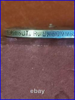 WWI BRITISH WAR MEDAL ARGENT / Georges V Ø 5cm 14-18 / 4942 SJT R. J. SIMMS R. A