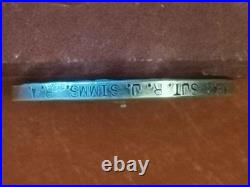 WWI BRITISH WAR MEDAL ARGENT / Georges V Ø 5cm 14-18 / 4942 SJT R. J. SIMMS R. A
