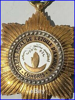 X11C Belle médaille coloniale Comores ordre de l'étoile d'Anjouan french medal