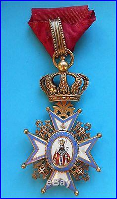 Yougoslavie Royaume de Serbie Ordre de Saint Sava Grand Croix / Cross